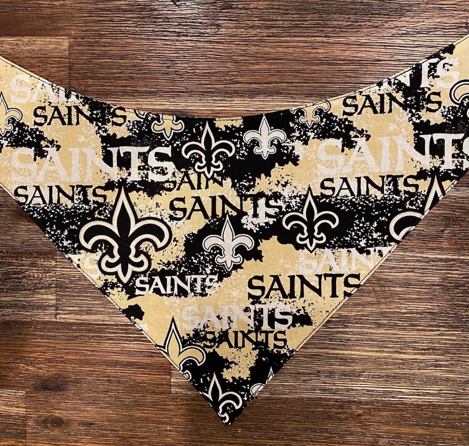 New Orleans Saints Reversible Dog Bandana Etsy