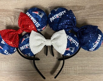 New England Patriots Disney Ears New England Patriots Disney Mickey Mouse Ears - Etsy main image 4