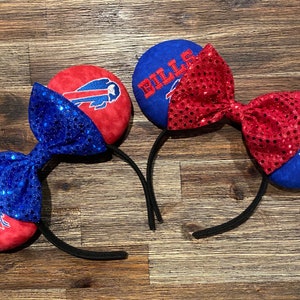 Buffalo Bills Inspired Embroidered Mickey Ears