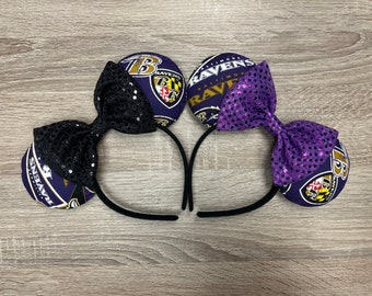 Baltimore Ravens Inspired Mickey Ears