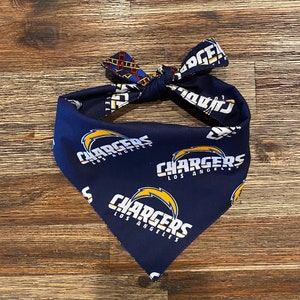 Los Angeles Chargers Reversible Dog Bandana