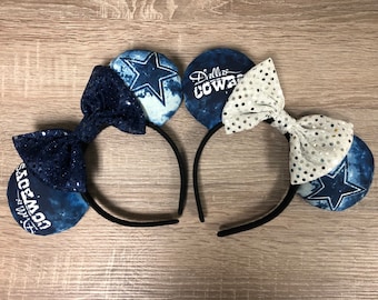 Dallas Cowboys Inspired Mickey Ears