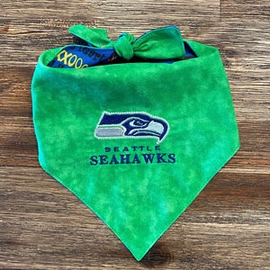 Seattle Seahawks Reversible Embroidered Dog Bandana