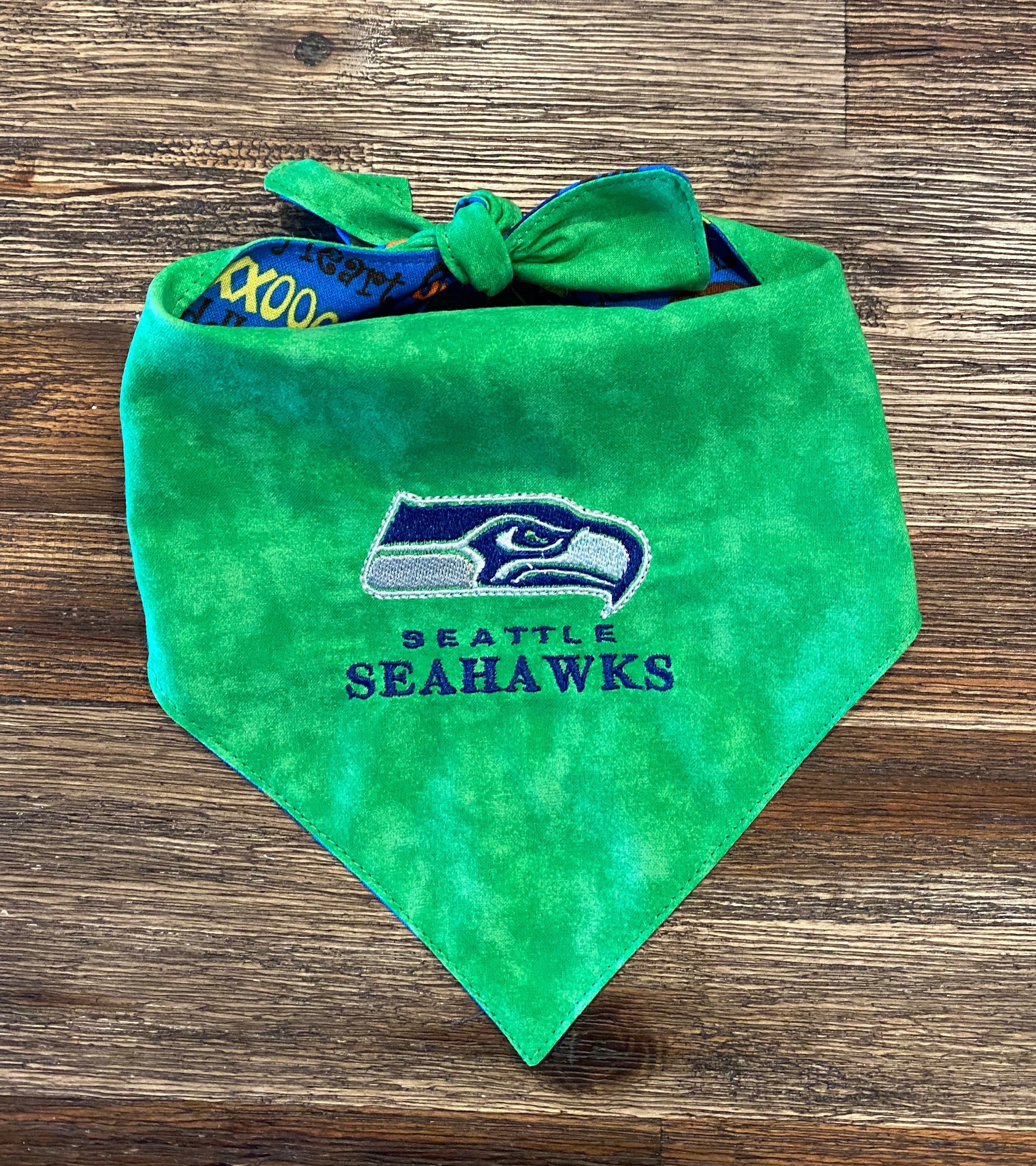 Seattle Seahawks Reversible Embroidered Dog Bandana
