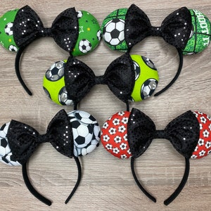 Soccer Inspired Mickey Ears