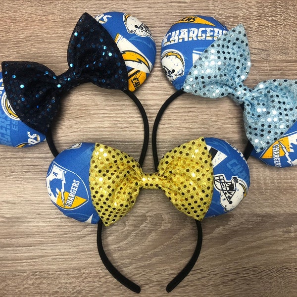 Los Angeles Chargers Inspired Mickey Ears