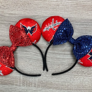Washington Capitals Inspired Mickey Ears