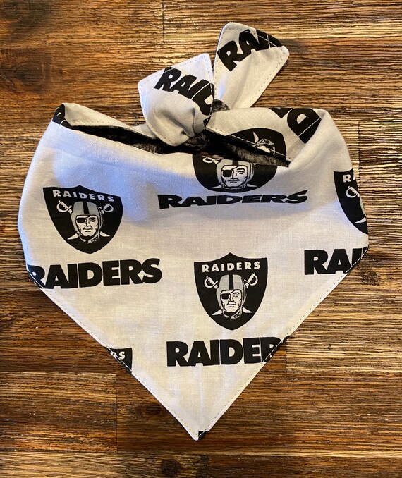 Las Vegas Raiders Reversible Dog Bandana - Etsy