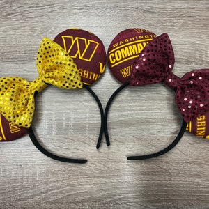 Washington Commanders Inspired Mickey Ears