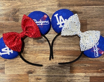 Los Angeles Dodgers Inspired Embroidered Mickey Ears