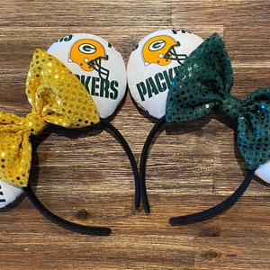 Green Bay Packers Inspired Mickey Ears