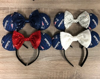 New England Patriots Disney Ears New England Patriots Disney Mickey Mouse Ears - Etsy main image 3