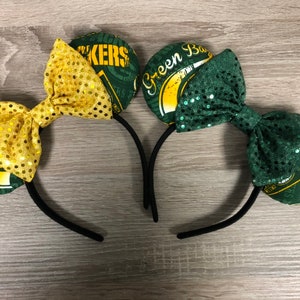 Green Bay Packers Inspired Mickey Ears