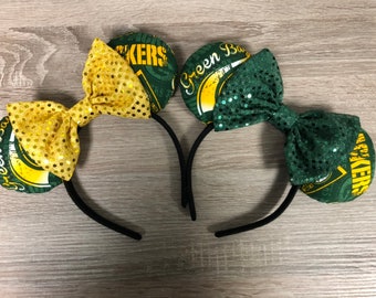 Green Bay Packers Inspired Mickey Ears