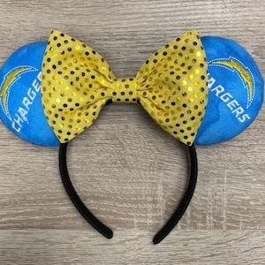 Los Angeles Chargers Inspired Embroidered Mickey Ears