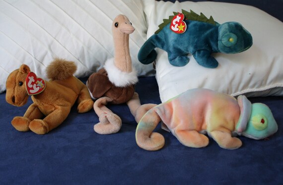 rainbow chameleon beanie baby worth