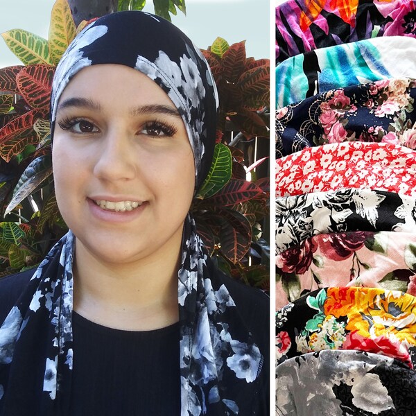 Floral Printed Cotton Head Scarf Cap For Women - Adjustable Tie, Chemo Hat, Lightweight For All Seasons