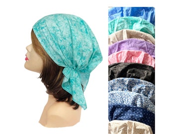 Foulard en coton bandana bonnet de protection pour cheveux pré-noué médecins infirmières