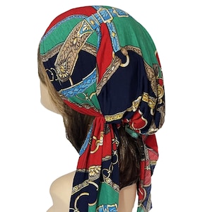 Multi Color Pre-Tied Head Wrap, Women's Hair Scarf, Multiple Colors