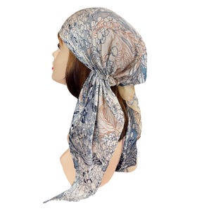 Soft luxurious silky pre-tied hair scarf head wear cap stylish head wrap for women Chemo cancer patients hair loss headscarf