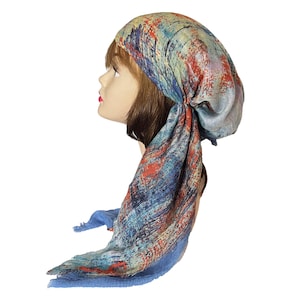Soft Gauze Pre-Tied Headscarf: Chemo Cap, Hair Loss Bandana