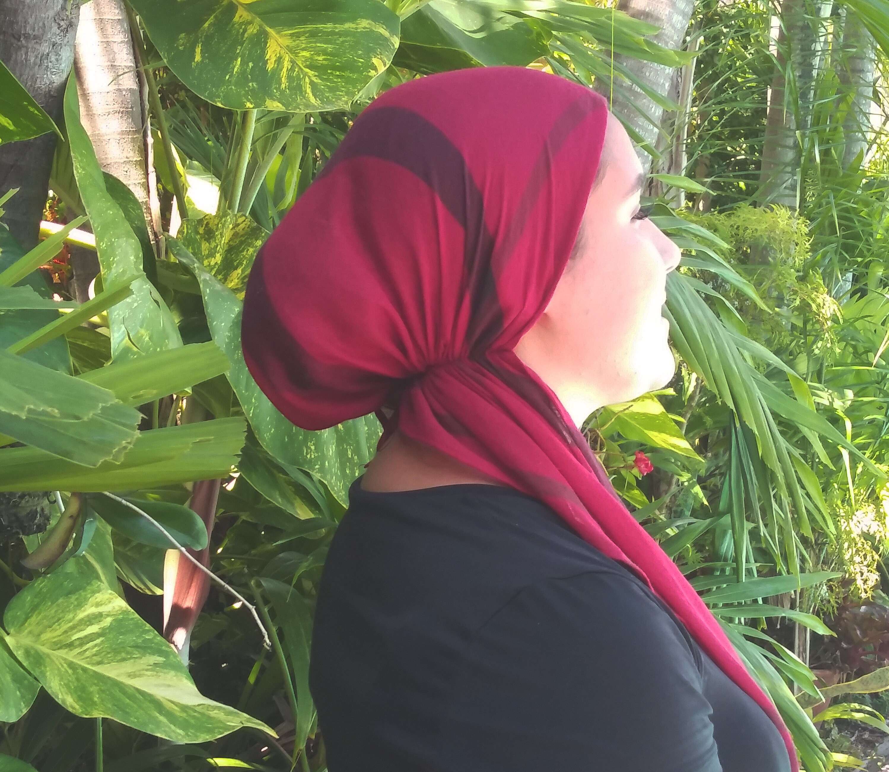 Pretied Gauze Plaid Head Wrap Head Cover Tichel Chemo Cap Etsy