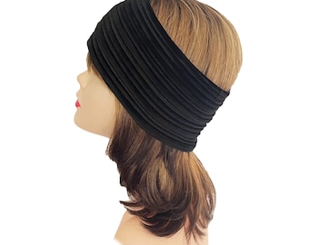 Black Velvet Stretch Headband Women Headbands Wide Headband for Women Yoga Hair Band