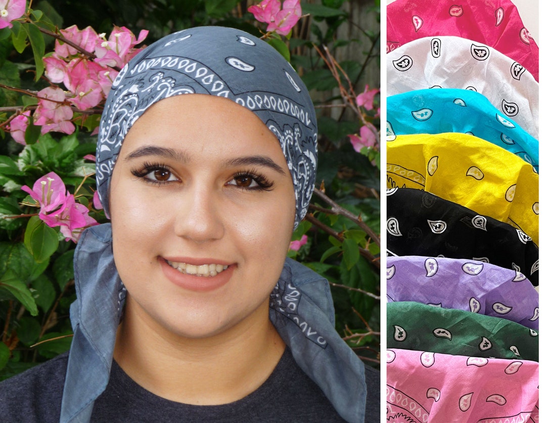 8. Blue Bandana Hair Accessories for Blondes - wide 6