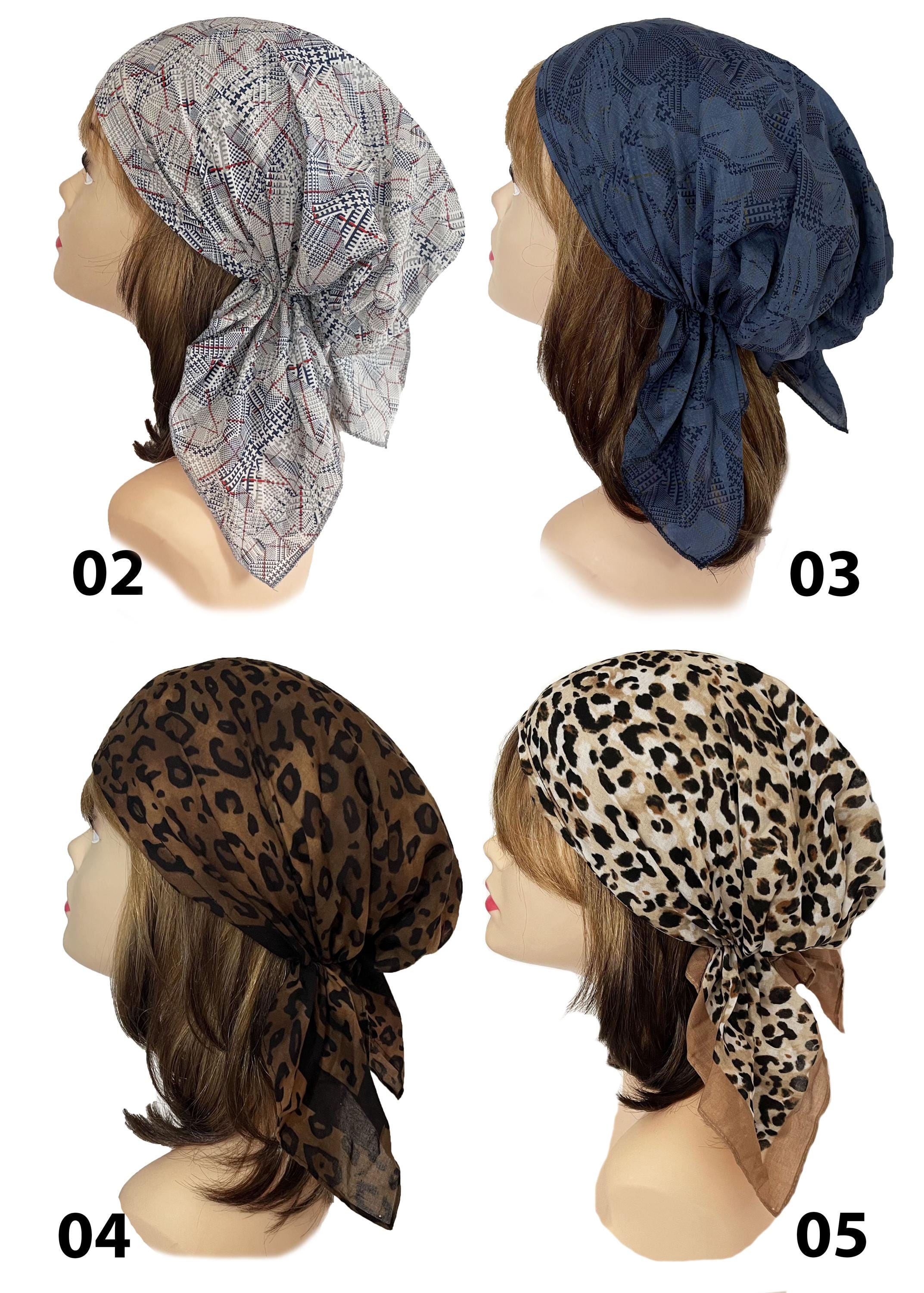 Soft, Super Light 100% Cotton Hair Scarf, Head Wrap, Bandana 