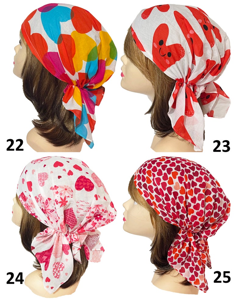 Soft super light 100% Cotton hair scarf head wrap bandana pre-tied hair scarf kopftuch doctors nurses chemo headscarves zdjęcie 7