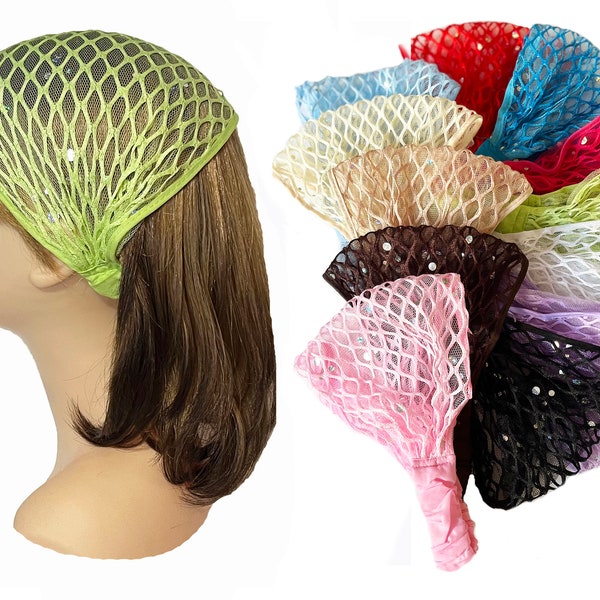 Sparkle mesh Headband Womens Wide Twisted Headbands