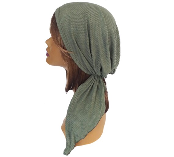 Ribbed Pretied Head Wrap Head Scarf Head Cover Rayon Jersey Etsy