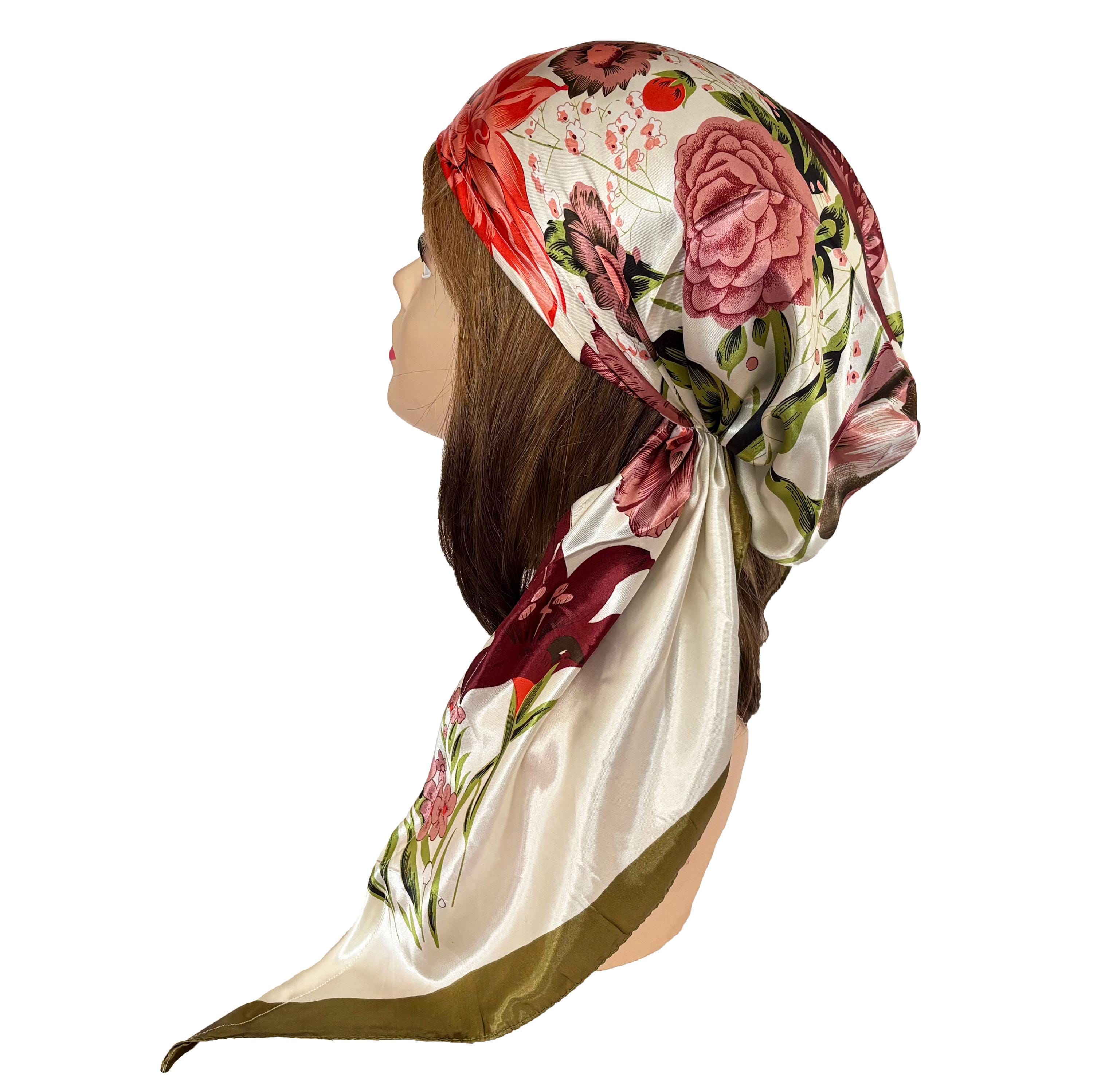 Chemo Headwear - Bonnet Pour Femme - Turban Extensible Avec Nœud Sur Le