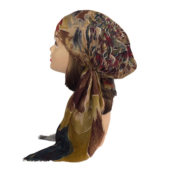 Fascia per capelli leggera pre-annodata con garza frangiata