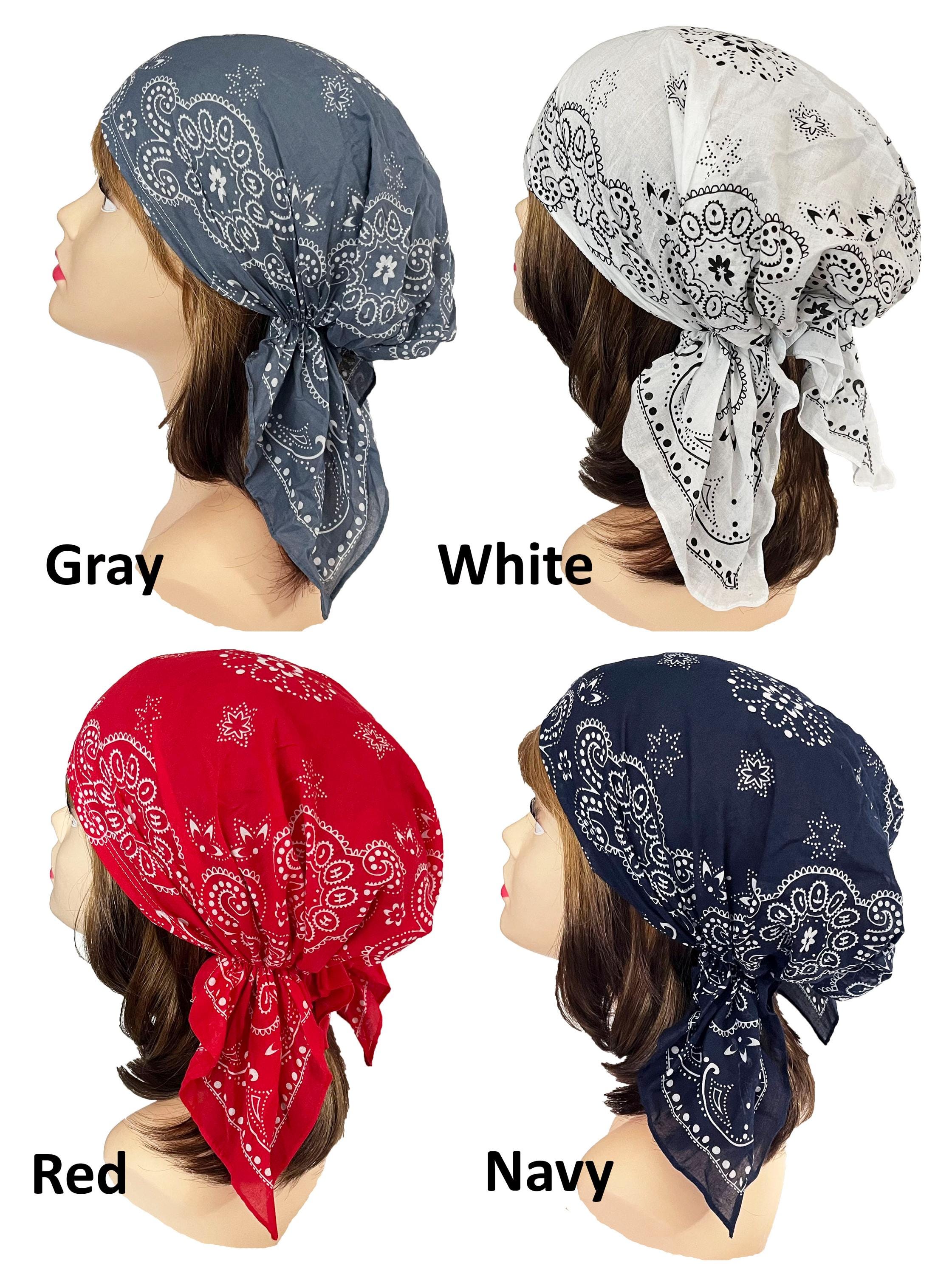 Cotton Like Bandana In Poliestere 55,9x55,9 Cm - Foulard Multifunzione Per Capelli, Collo, Borsa, Donna