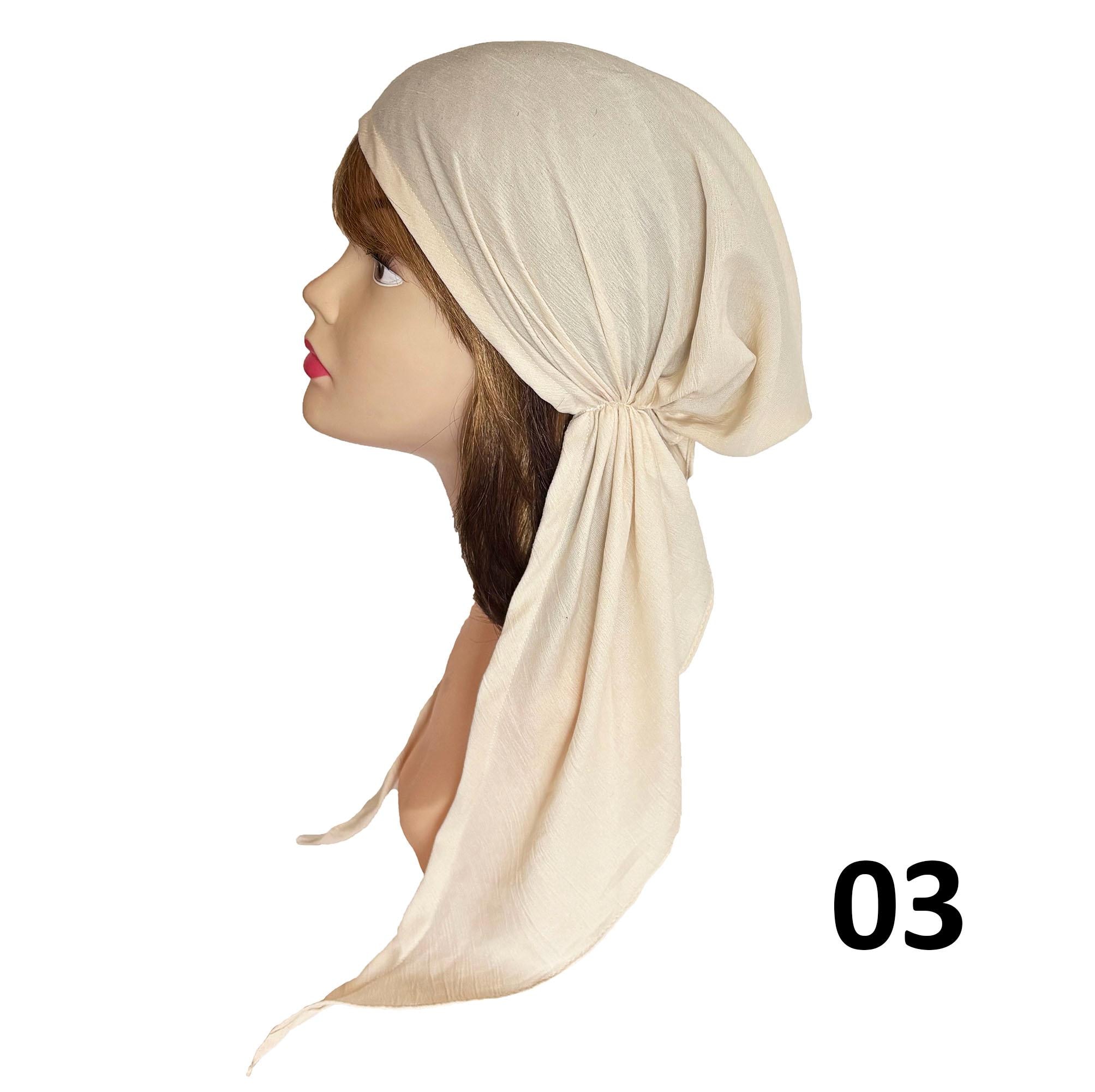 Lightweight Soft Head Scarf Head Wrap Tichel Chemo Head