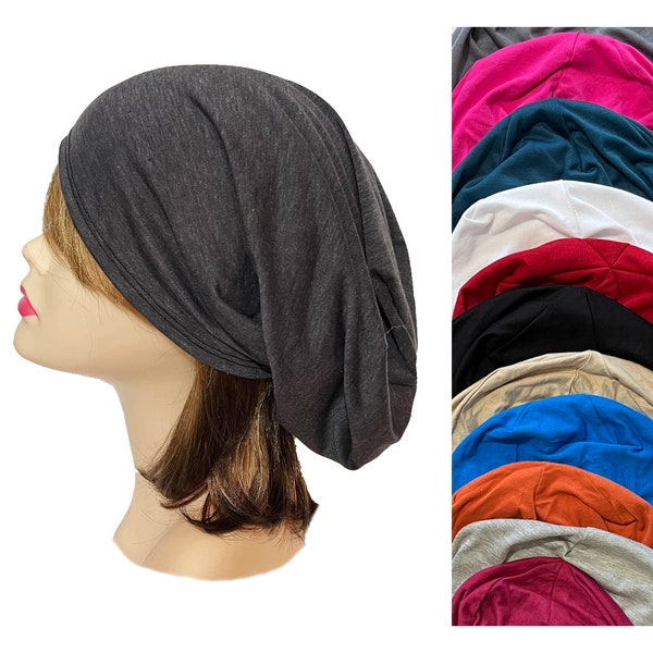 Soft beanie chemo hat for woman head-wear head cover hair loss