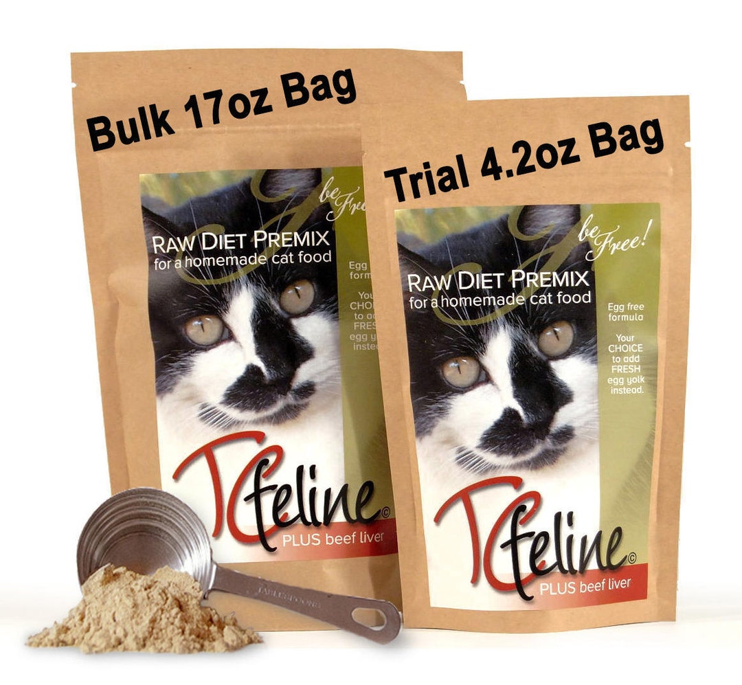 4.2oz Tcfeline Raw Cat Food Premix/supplement to Make Homemade Raw Cat