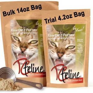 4.2oz Tcfeline Raw Cat Food Premix supplement to Make Homemade Raw Cat Food. Natural Grainfree Humangrade Speciesappropriate w chicken Liver Etsy