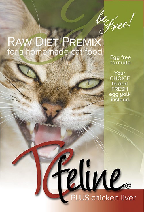 4.2oz Tcfeline Raw Cat Food Premix/supplement to Make Homemade Raw Cat