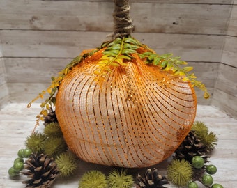 Handcrafted Pumpkin Diaper Cake: Fall Baby Shower Centerpiece
