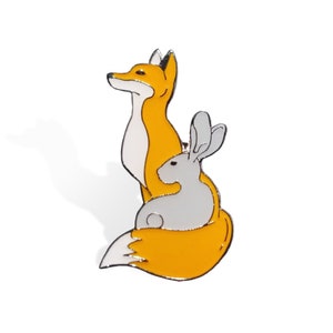 Fox & Bun Pin de Esmalte
