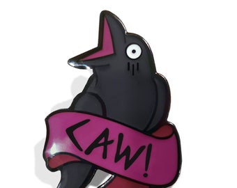 Caw! | Crow Enamel Pin