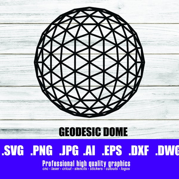 Geodesic Dome SVG, Pattern SVG, Clipart, Files For Cricut, Cut Files Silhouette, Printable,Png Dxf