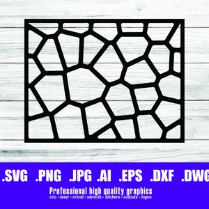 Voronoi SVG, Wzór SVG, Clipart, Pliki dla Cricut, Pliki do cięcia Sylwetka, Do druku, Png Dxf