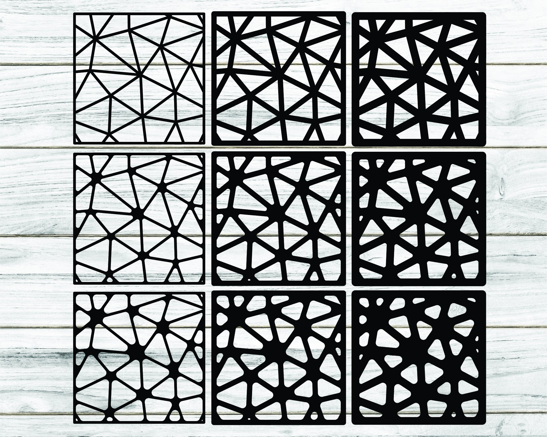 Triangulated Stained Glass SVG, Pattern SVG, Clipart, Files for Cricut ...