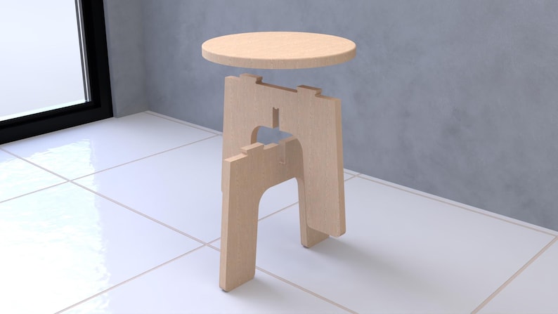 Kids Stool – Digital CNC Files for Download Interlocking Design - Etsy