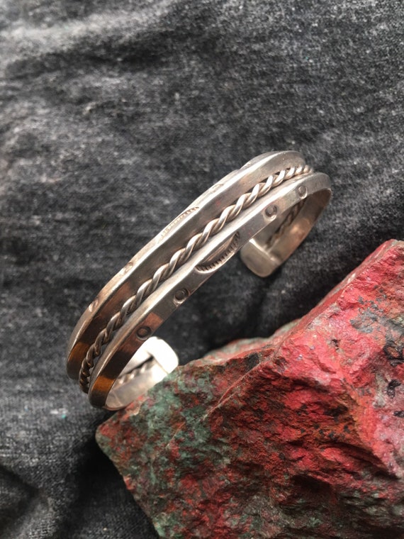 Old pawn classic sterling cuff