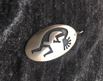 Gordon Honyestewa kokopelli pendent sterling Hopi