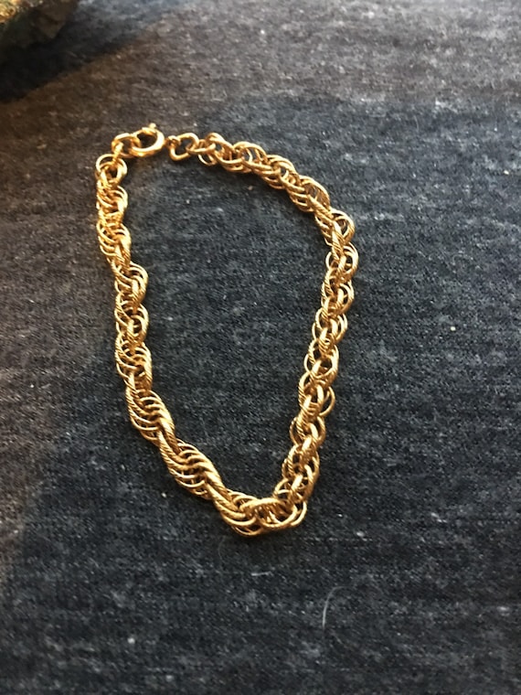 Goldfill braid bracelet